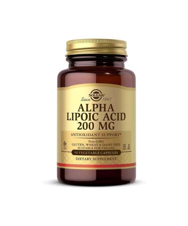 Solgar Alpha Lipo Acid 200 mg 50 Capsules