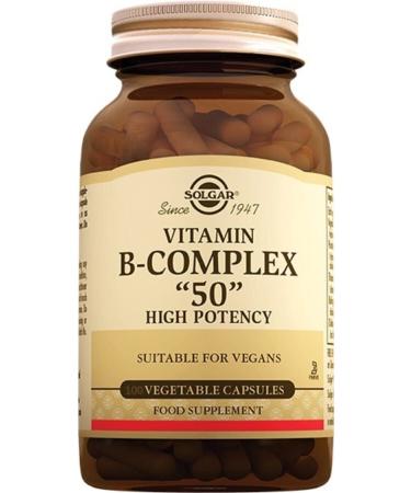 Solgar Vitamin B Complex ''50'' 100 Capsules -skt:02/2025