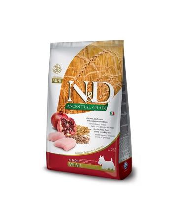 N & D Low Grain Chicken Pomegranate Senior Mini Dog Food 2.5kg