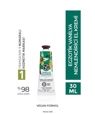 Yves Rocher Moisturizing Hand Cream - Exotic Vanilla - 30ml