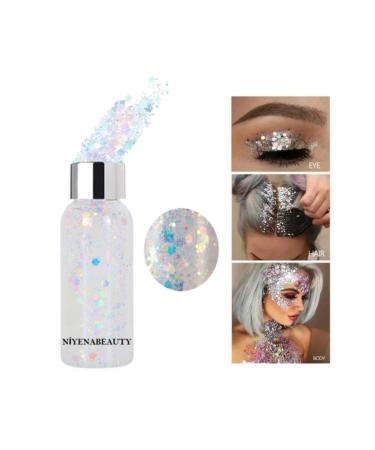 N YENABEAUTY Transparent Face and Body Shine Glitter Gel 30 ml