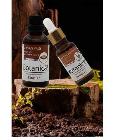 botanica Hair Care Set Anti-Loss Nourishing Revitalizing Argan Oil Pine Turpentine Oil 50 Ml + 20 Ml