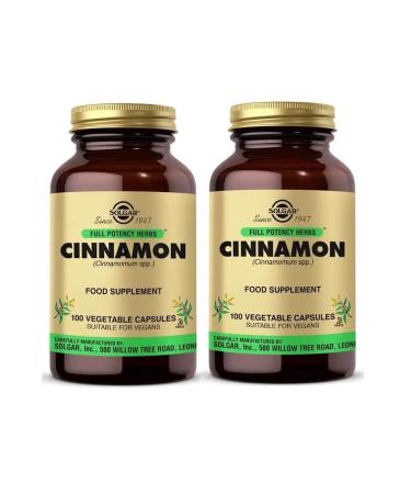Solgar Cinnamon 100 Capsules 2 Pieces