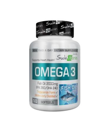 Vitamin Omega 3 in Water 2000 Mg 50 Softgels