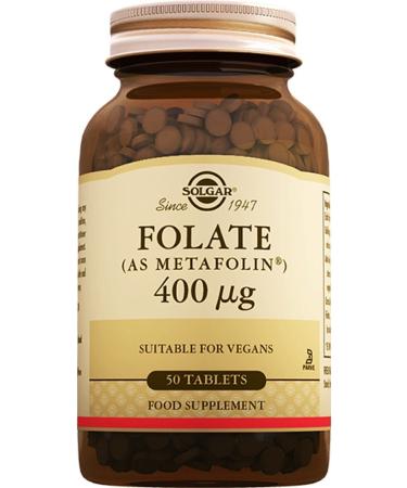 Solgar Folate As Metafolin 400 Mg 50 Tablets