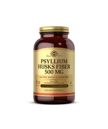 Solgar Psyllium Husks Fibre 500 Mg 200 Capsules