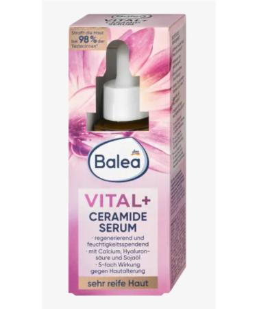 BALEA Serum Vital+ Intensivserum Ceramide-Very Mature Skin-Anti-Wrinkle Intensive Ceramide Serum-30 ml - Buy Online on GoSupps.com