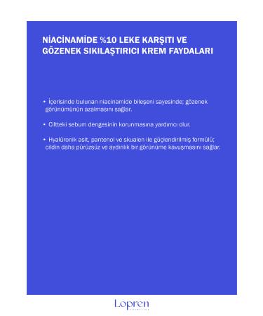 Lopren Niacinamide Anti-Spot and Pore Tightening Cream 200 ml - Buy Online on GoSupps.com