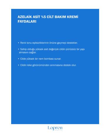 Lopren 5% Azelaic Acid Skin Care Cream 200 ML - Buy Online on GoSupps.com