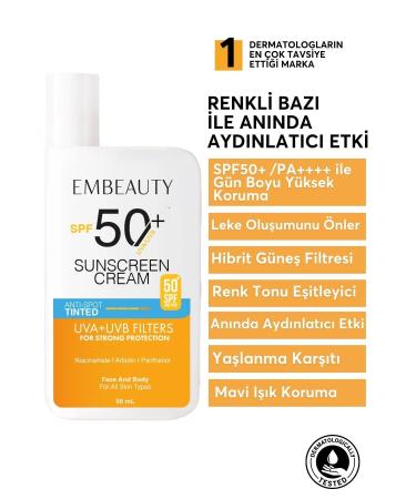 Embeauty Tone Equalizer High Protection Spf50 Brightening Pink Face Sunscreen Hybrid Formula 50 ml