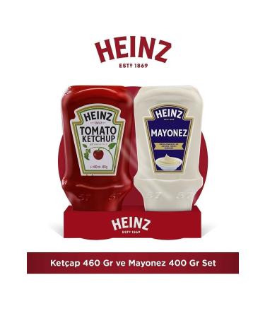 Heinz Ketchup 460 gr + Mayonnaise 400 gr Double Set - Buy Online on GoSupps.com