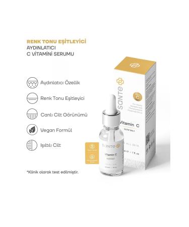 SantePlus Brightening and Tone-Equalizing Vitamin C Serum 30 ml - Buy Online on GoSupps.com