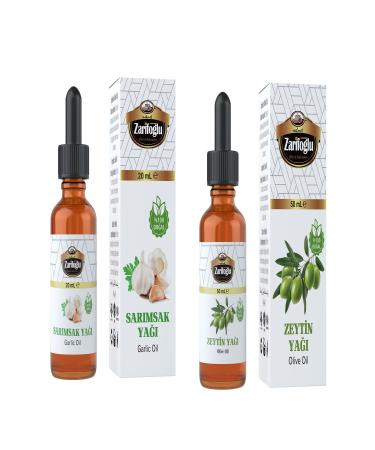 Zarifo lu Olive Oil and Garlic Oil 2 piece set