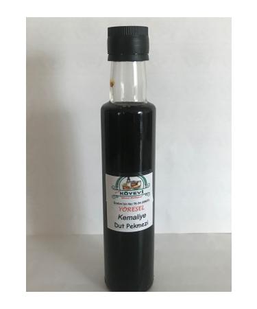 K yevi Erzincan Kemaliye Organic Black Mulberry Molasses 300 Gram Glass Bottle
