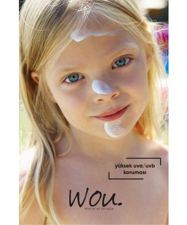 WOU World of Unique Kids High Protection Spf50 Children's Sun Cream 50ml - Buy Online on GoSupps.com