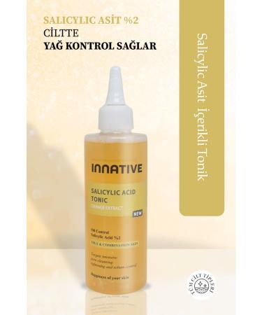 INNATIVE Anti-Acne Pore Tightening Salicylic Acid Toner 200ML Orange Extract