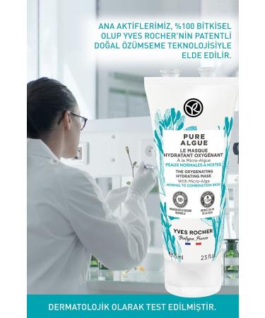 Yves Rocher Pure Algue Prebiotic Moisture Mask for Normal and Dry Skin - 75 ml - Buy Online on GoSupps.com