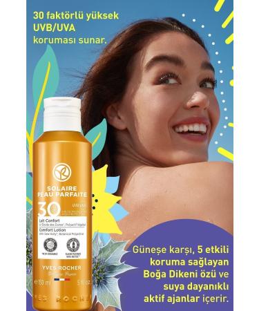 Yves Rocher Spf 30 Sun Protection Face & Body Lotion/solaire Peau Parfaite-150 ml - Buy Online on GoSupps.com