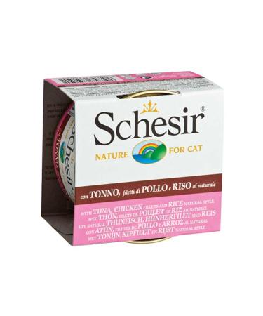 Schesir Tuna Chicken Rice Cat Canned Food 85 gr