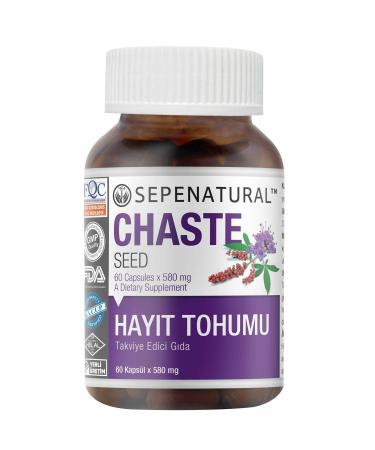 Sepe Natural Chaste 60 Capsules 580 Mg Chaste Seed Women Chaste Capsules