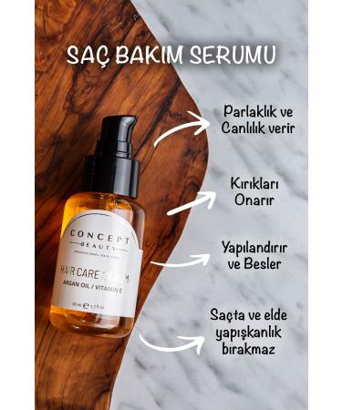 Concept Beauty Hair Care Serum - Argan Hair Care Serum - Nourishing and Repairing Serum (50 ml) - Buy Online on GoSupps.com