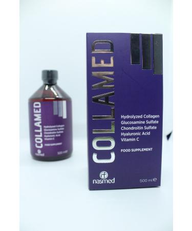 Nasmed Collamed 5000mg Fish Collagen Type 2 Glucosamine and Vitamin C Supported Joint Collagen 500ml Syrup - Buy Online on GoSupps.com