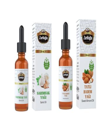 Zarifo lu Hair Care Set Garlic Oil and Sweet Almond Oil 2 Piece Set