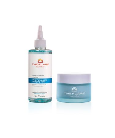 THE FLARE HEALTH CARE Pore Tightening Purifying Toner and Facial Skin Care Cream Equalizing Brightening