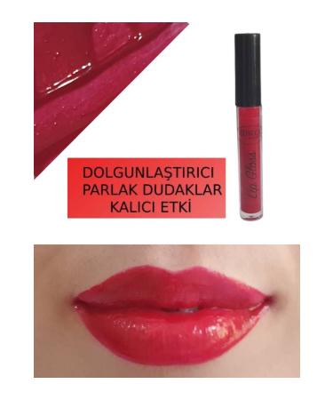 EDWOL Make Up Liquid Shining Plumping Glossy Lips Gloss Red Lipstick