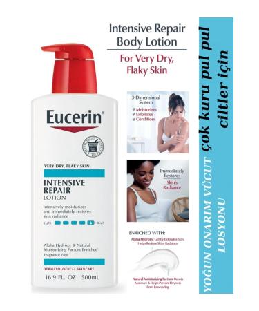 Eucerin Intensive Repairing Body Lotion for Very Dry Skin Pump Bottle 500 ml(imported)