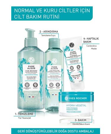 Yves Rocher Pure Algue Prebiotic Moisture Mask for Normal and Dry Skin - 75 ml - Buy Online on GoSupps.com