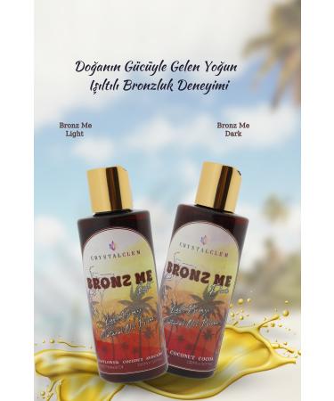 Crystalclem Beauty Bronze Me Light Natural Bronzing Oil Safflower Coconut Avocado Cocoa Jojoba Carrot Shea Butter