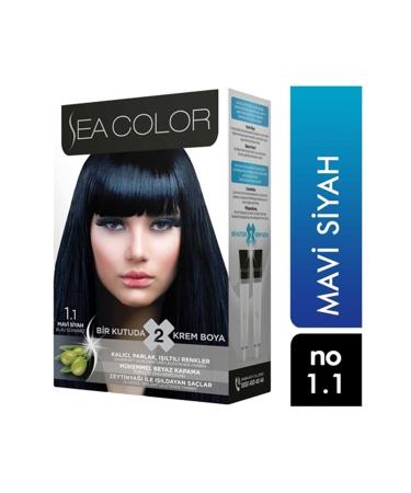 Sea Color Hair Dye 1.1 Blue Black 8698753382096