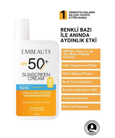 Embeauty Tone Equalizer High Protection Spf50 Brightening Pink Face Sunscreen Hybrid Formula 50 ml - Buy Online on GoSupps.com