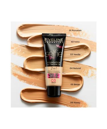 Eveline Cosmetics Selfie Time Vegan Foundation & Concealer 30 ml - Buy Online on GoSupps.com