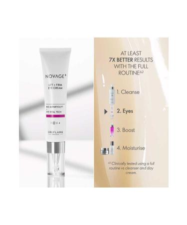 Oriflame Novage+ Effective Eye Cream for Lifting the Eyelid Area and Recovering Sagging - Buy Online on GoSupps.com