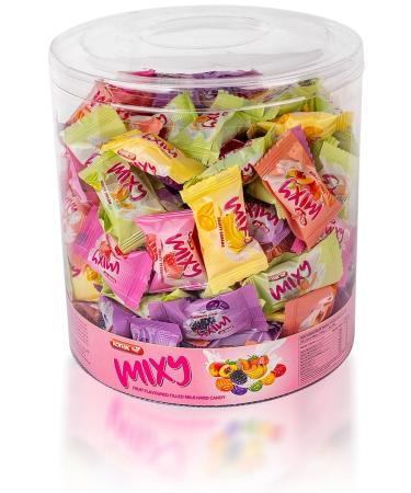 KONAK Mixy 800 gr PVC Acetate Box Fruit Filled Bonbon
