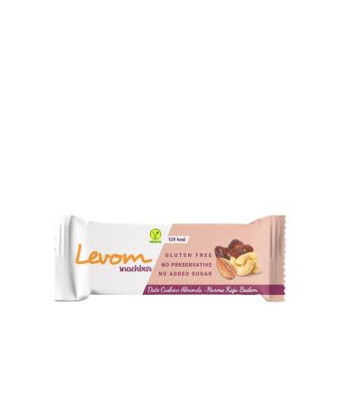 Levom Date Cashew Almond Snackbar 33 G X 3 Pieces