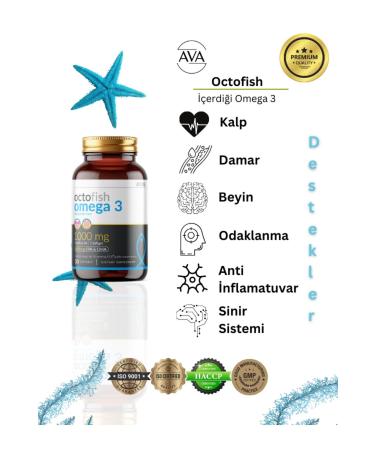 OCTOFISH Omega-3 Fish Oil Dha Epa Odorless 30 Capsules Brain Eye Swiss Raw Material - Buy Online on GoSupps.com