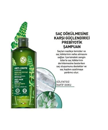 Yves Rocher Anti-Chute Prebiotic Shampoo - Against Hair Loss / 300ml - Buy Online on GoSupps.com