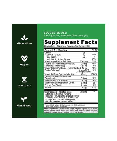 TY Goli Nutration SuperGreen Gummies 60 Pieces - Buy Online on GoSupps.com