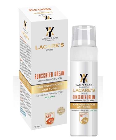 Lacares Paris Lacere's Paris Sun Cream Spf 50 Water Based - Buy Online on GoSupps.com
