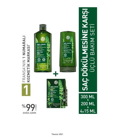 Yves Rocher Anti-Hair Loss 3-Piece Care Set