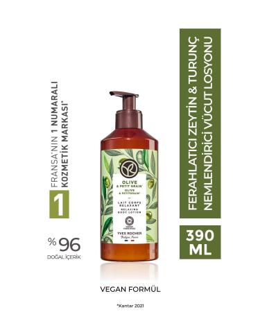 Yves Rocher Moisturizing Body Lotion - Refreshing Olive Citrus - 390ml-40437