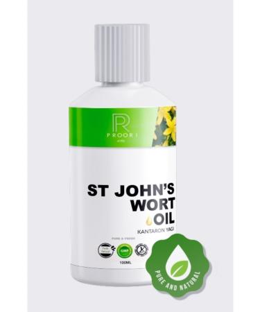 Proori 0 Pure Natural St. John's Wort Oil (ST JOHN'S WORT OIL) 100 ml Glass Bottle