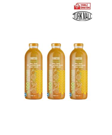 Harras ORGANIC 0 YELLOW FRUIT JUICE 700 MLX3 PIECES