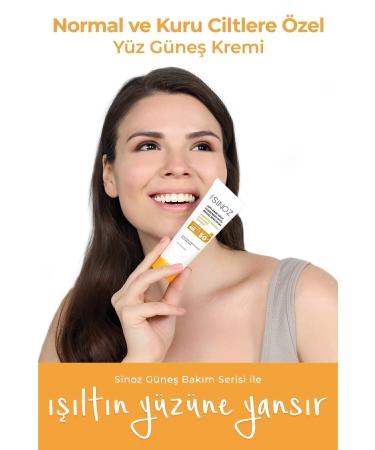 Sinoz Spf 50 Anti-Spot High Protection Face Sun Cream 50 ml For Normal and Dry Skin - Buy Online on GoSupps.com