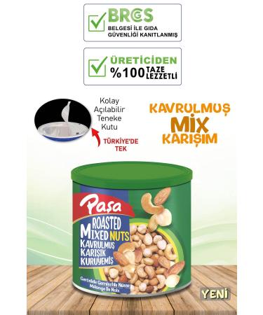 Pasha Nuts Roasted Mixed Nuts Tin Box 150 gr (FIRST QUALITY)