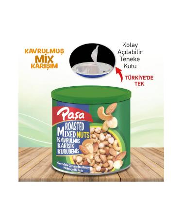 Pasha Nuts Roasted Mixed Nuts Tin Box 150 gr X 4 Pieces (FIRST QUALITY) - Buy Online on GoSupps.com