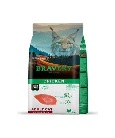 Braven Bravery Grain-Free Chicken Sterilized Adult Cat Food 2kg